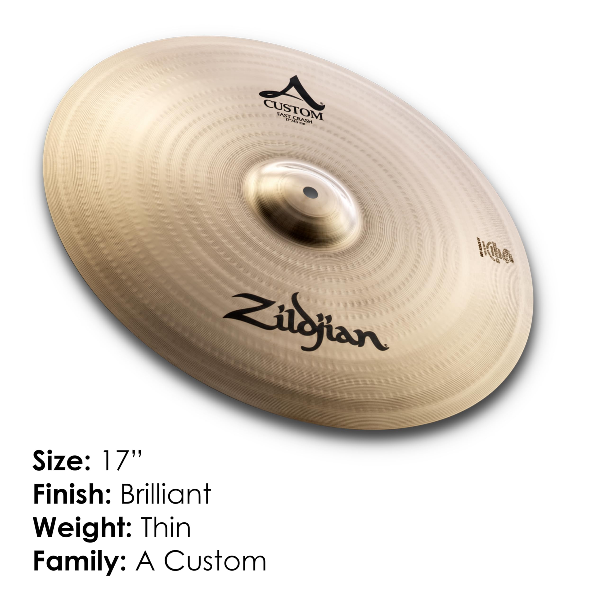 Avedis Zildjian  17インチ クラッシュ シンバル Amazon.com: Zildjian 17 inch A Custom Crash Cymbal : Everything Else